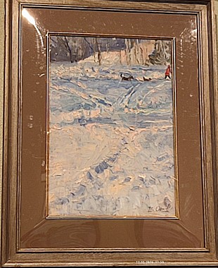 Картина Лыжная прогулка 34*24 см, к.м., худ. В. Орлов (769), 11700