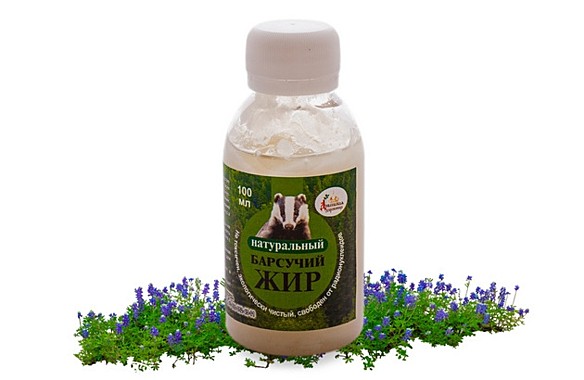Жир барсучий натуральный 100мл (743),1896