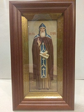 Икона печать на холсте, в раме, под стеклом, Илья Муромец (005), 1243