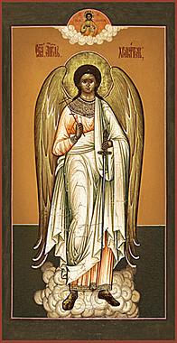Икона печать по левкасу Ангел-Хранитель (113)  , 4600/АХ-01