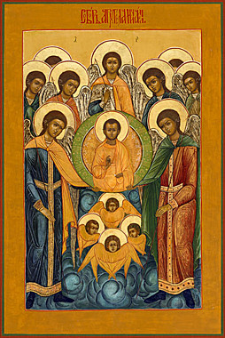 Икона печать по левкасу Собор Михаила (113), 6614/САМ-50