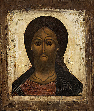 Икона печать по левкасу Спас Ярое Око (113), 9500/С-04
